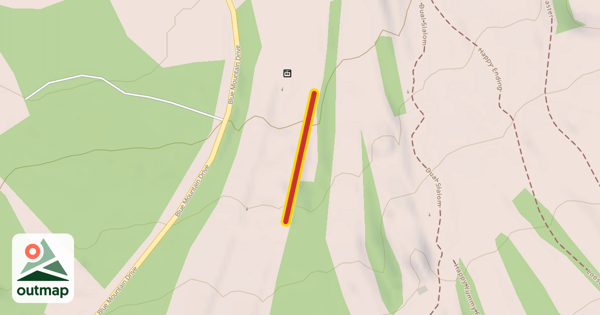 Map of Valley Conveyor Lifts Mid