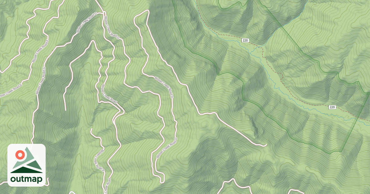 Map of BLISTER CREEK D