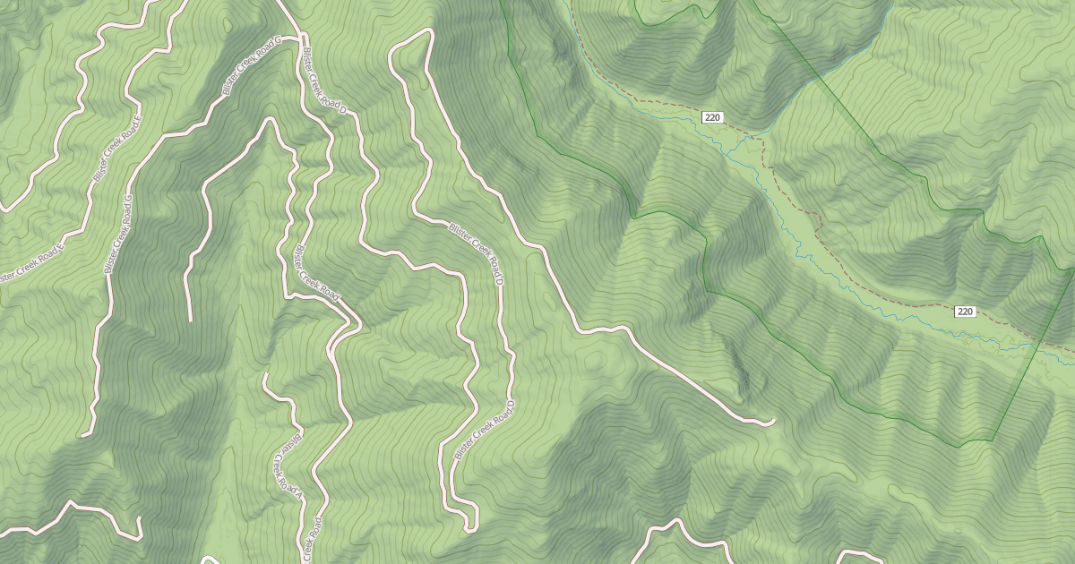 Map preview of BLISTER CREEK D