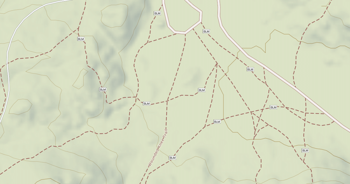 Map preview of BLM National GTLF Public Motorized Trails 164d320b-aca4-4143-99b6-0e6255395c54