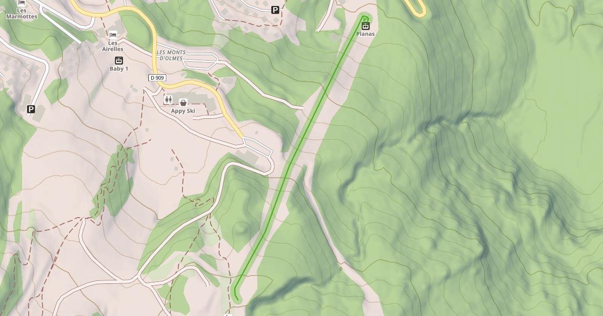 Map preview of Planas