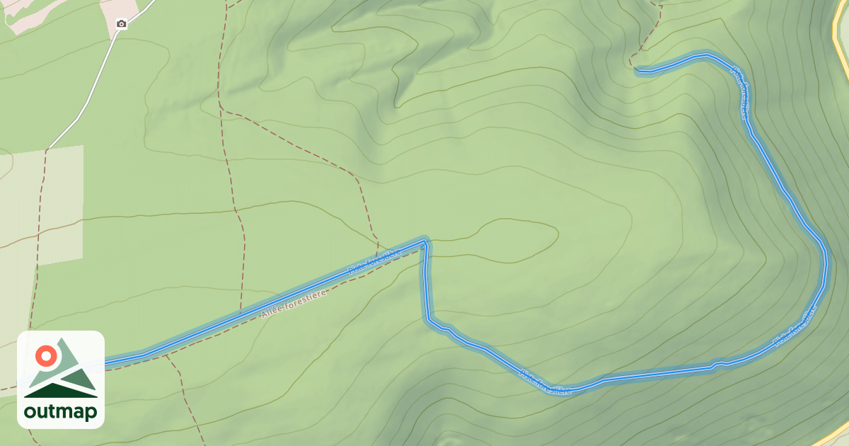 Map of Piste forestière