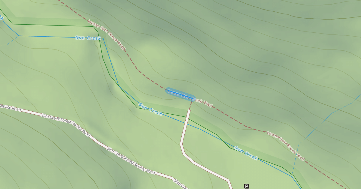 Map preview of Lower Gun Creek Trail