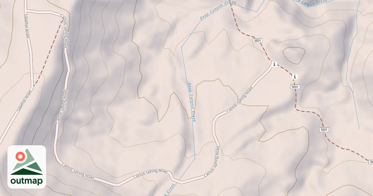 Map of CACTUS SPRING