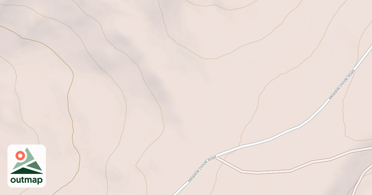 Map of MEADOW DIVIDE SPUR