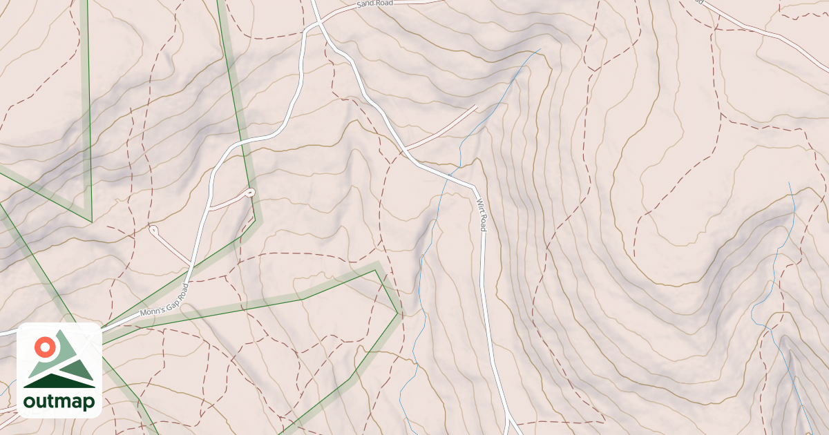 Map of Michaux State Forest – Snowmobile Trail System (Southern)