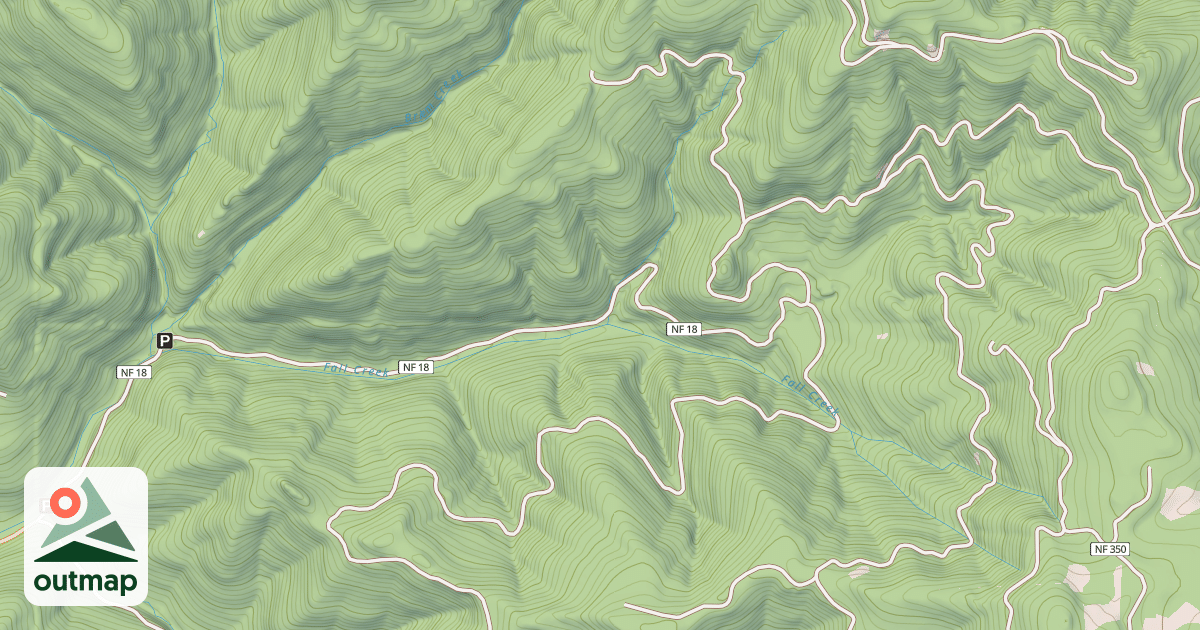 Map of FALL CREEK