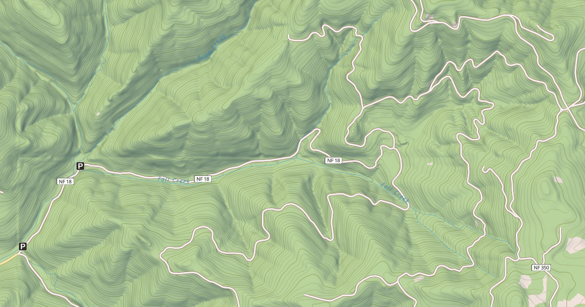 Map preview of FALL CREEK