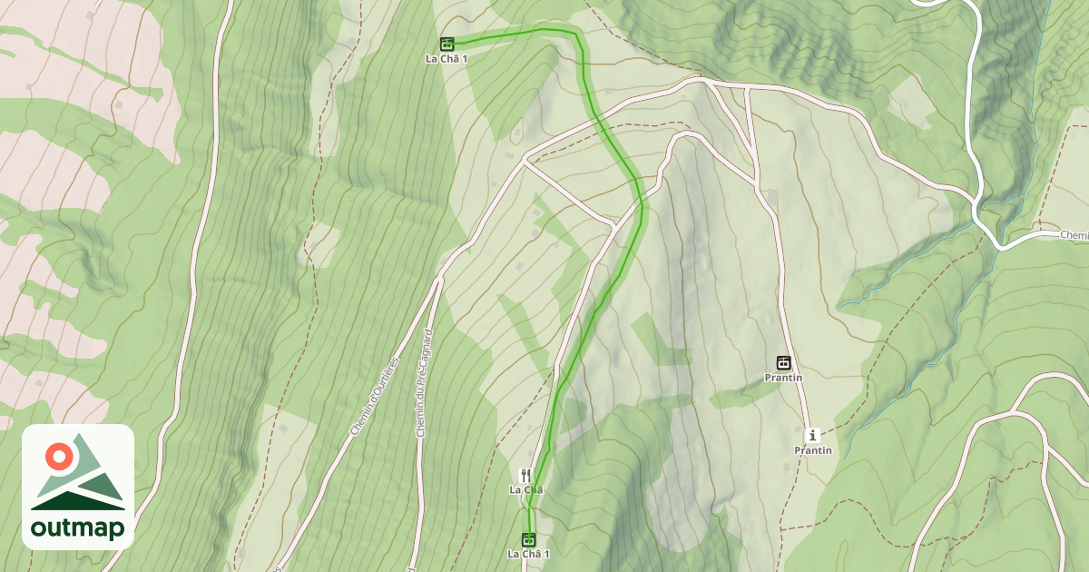 Map of La Châ bleue