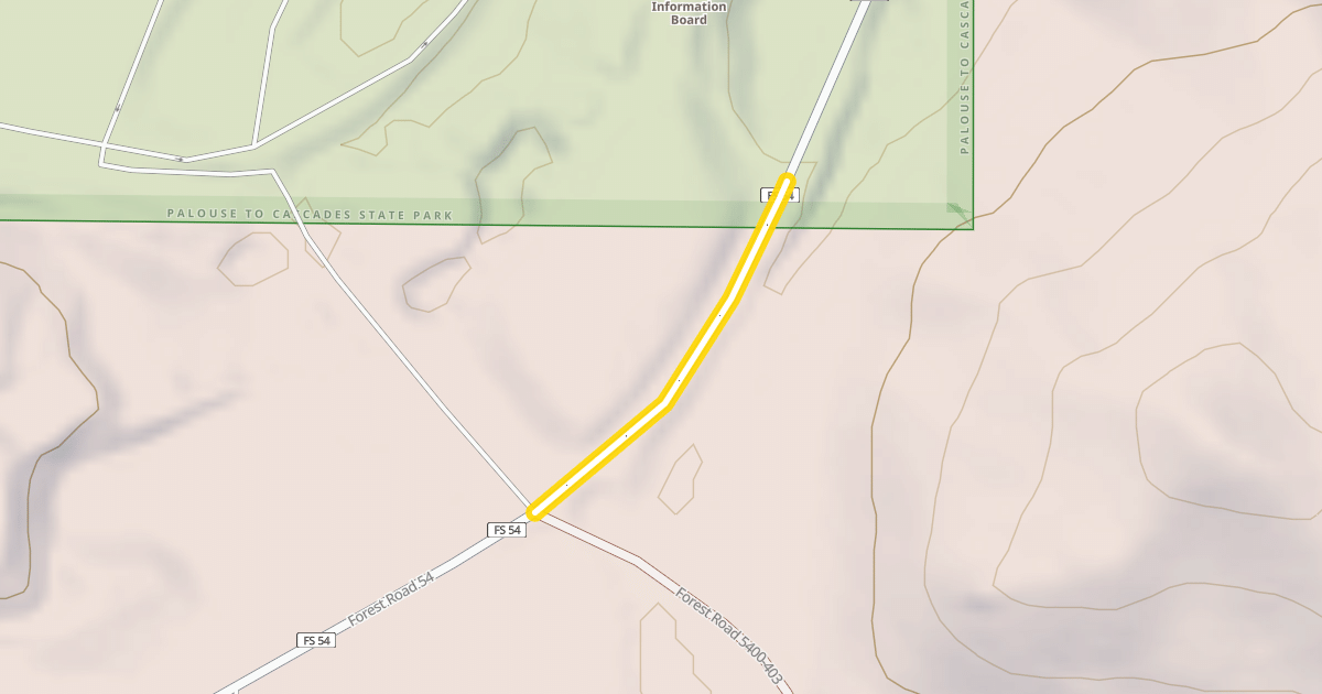 Map preview of Forest Road 54