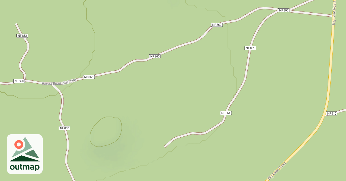 Map of USFS Motor Vehicle Use Map Trails 17144