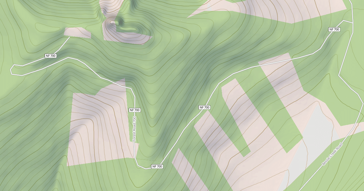 Map preview of USFS Motor Vehicle Use Map Roads {05F32098-58E0-4645-9850-8E790BF68BEF}