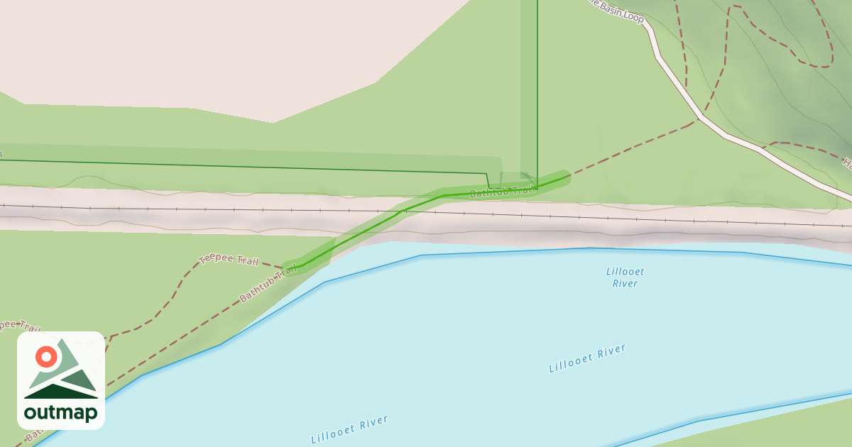 Map of Bathtub Trail