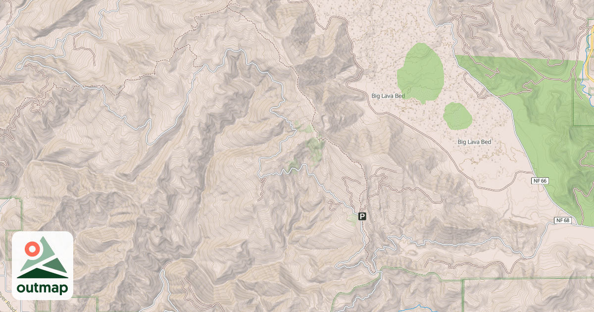 Map of CEDAR CRK