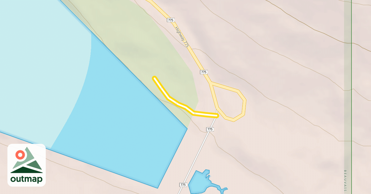 Map of Aspen Trail (snowshoe)
