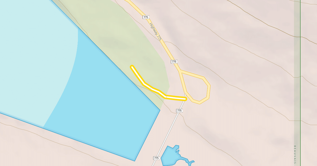Map preview of Aspen Trail (snowshoe)