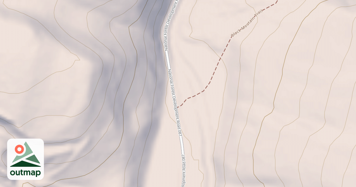 Map of Black Moutain