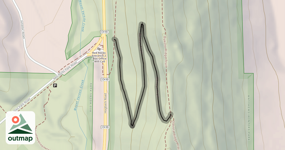 Map of Bailout Trail