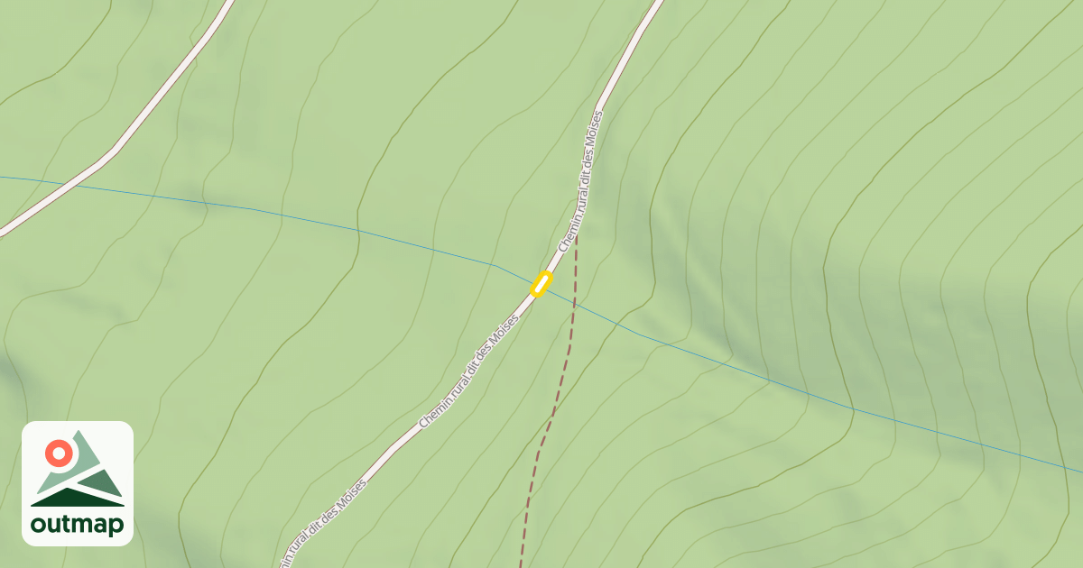 Map of Chemin rural dit des Moises