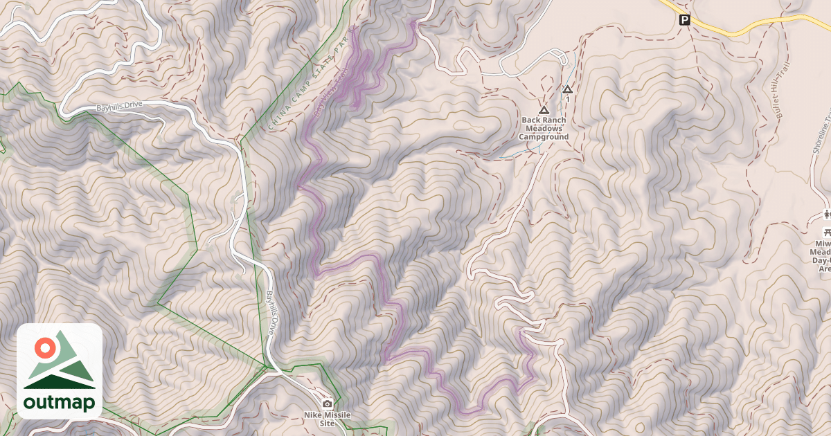 Map of Bay View Trail