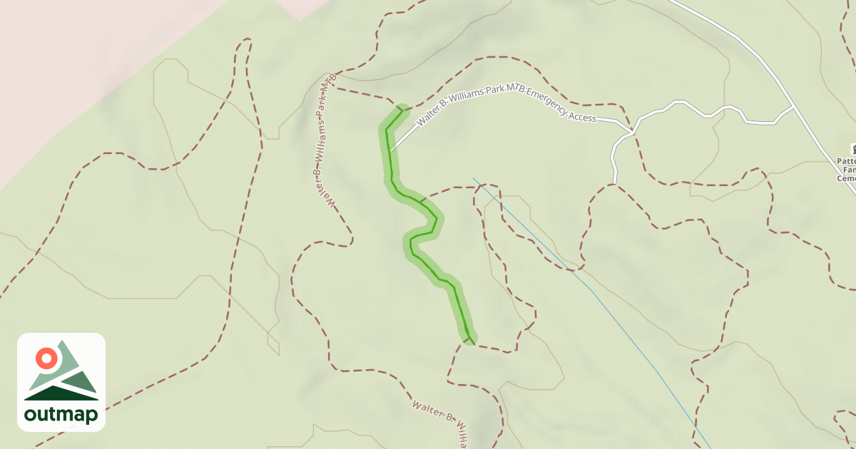 Map of Walter B. Williams Park MTB