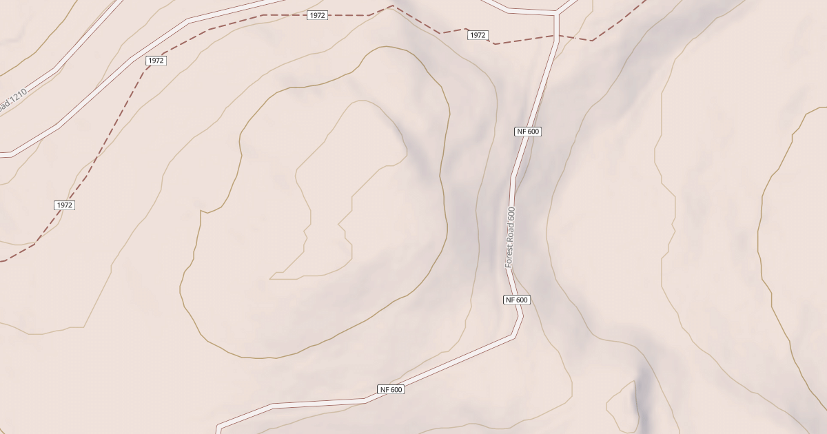 Map preview of USFS National Forest System Roads {39D0006D-7687-4A51-8EAB-87DC49831B0E}