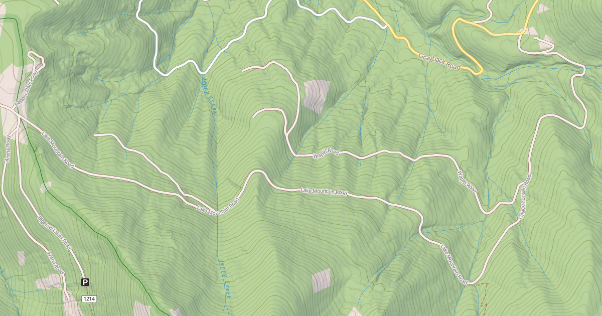 Map preview of LAKE MOUNTAIN