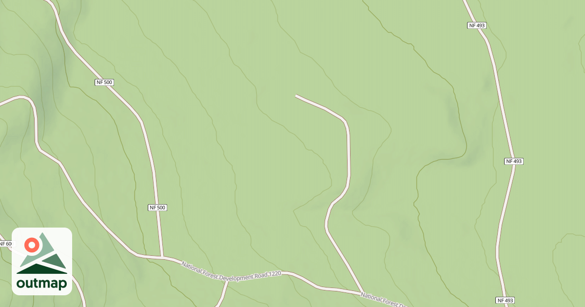 Map of USFS Motor Vehicle Use Map Roads {007D6154-38B8-4249-9F7D-387129493A2E}