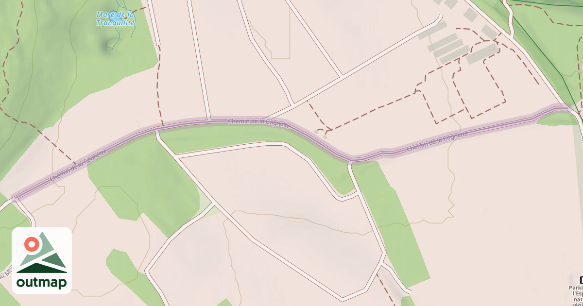 Map of Chemin de la Cognette