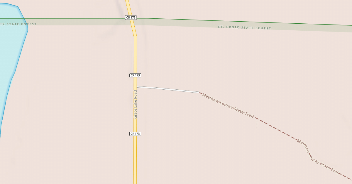 Map preview of Matthew Lourey State Trail