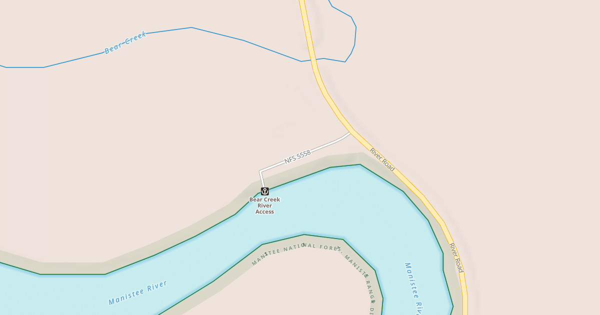 Map preview of BEAR CREEK RV ACCESS