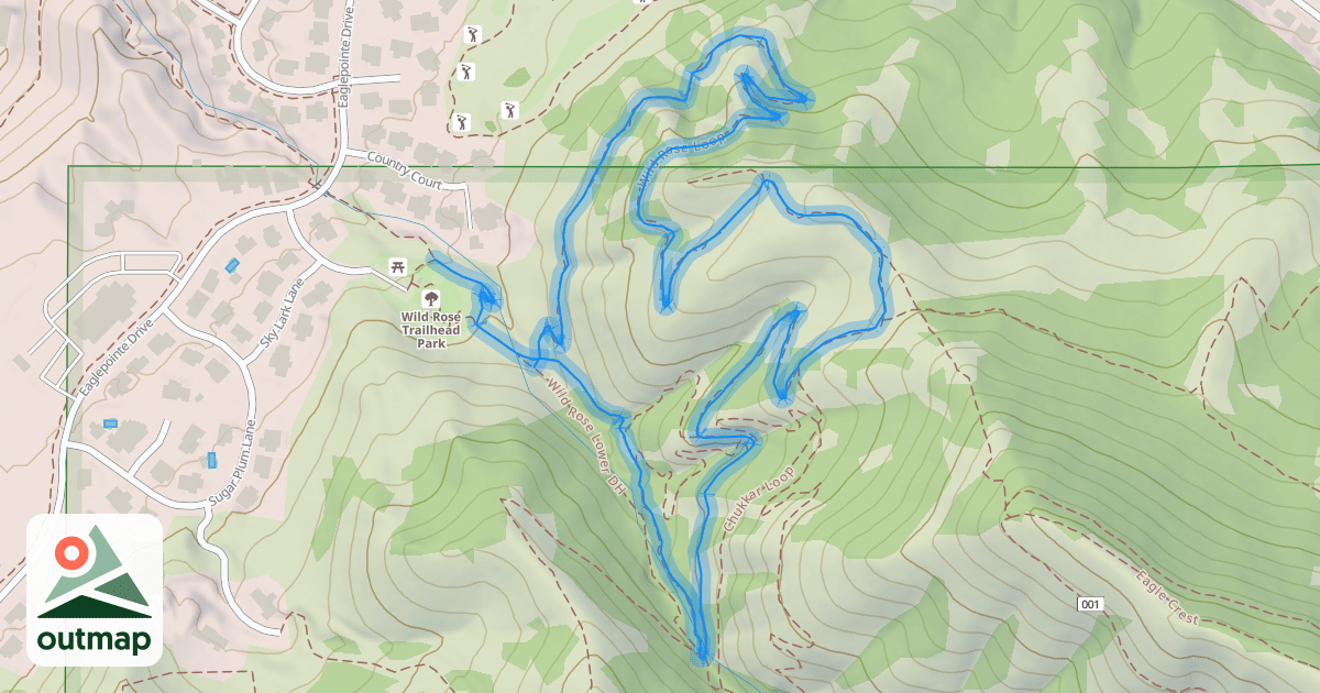 Map of Wild Rose Loop