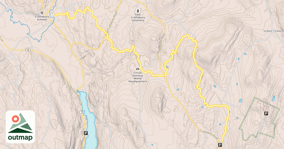 Map of Highland Lodge Trail