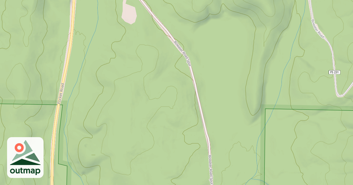 Map of BOWATER SPUR