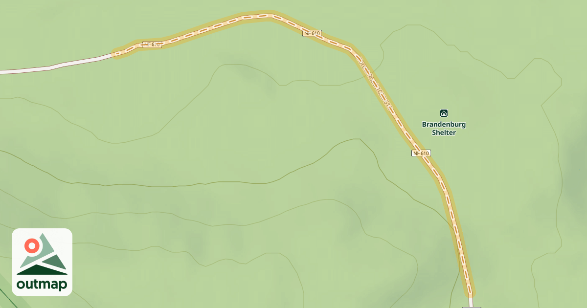 Map of Forest Road 1028-610