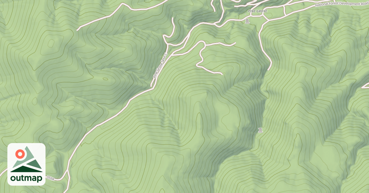 Map of PINE GROVE ROAD
