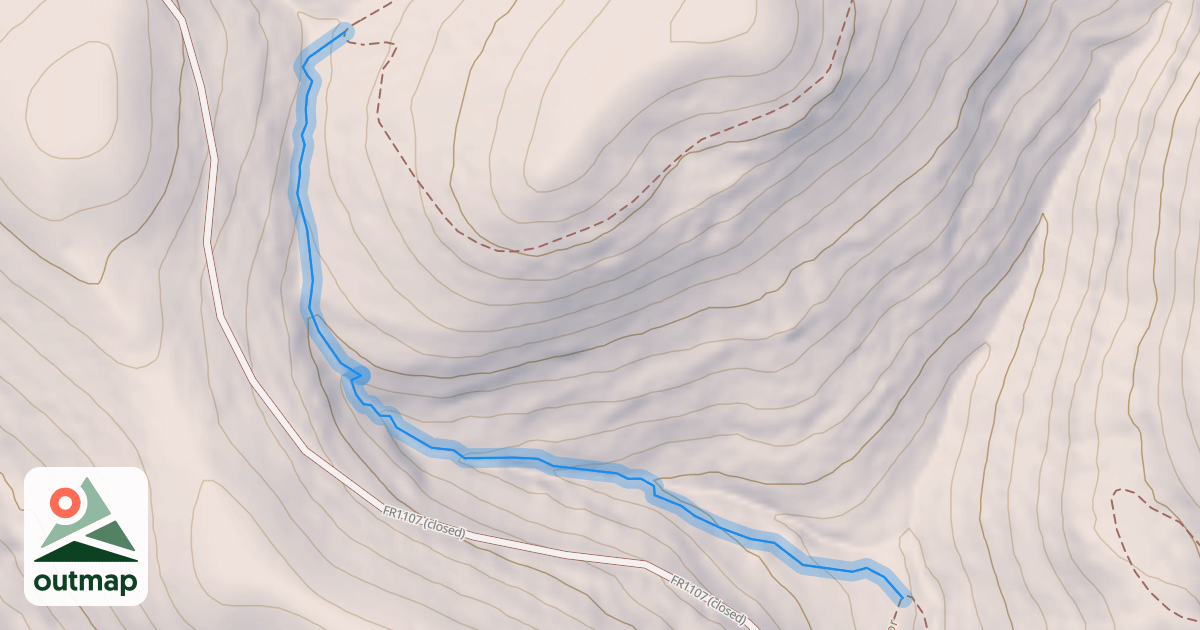 Map of Jack's Branch Access Trail