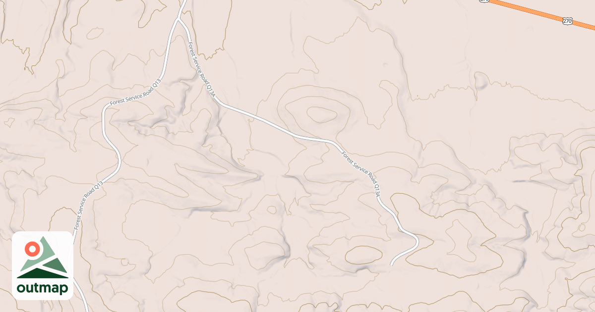 Map of MCCONNELL SPUR