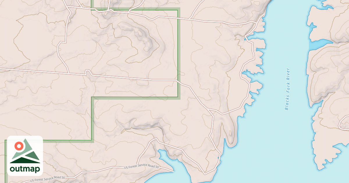 Map of BLACKS FORK DISPERSED I