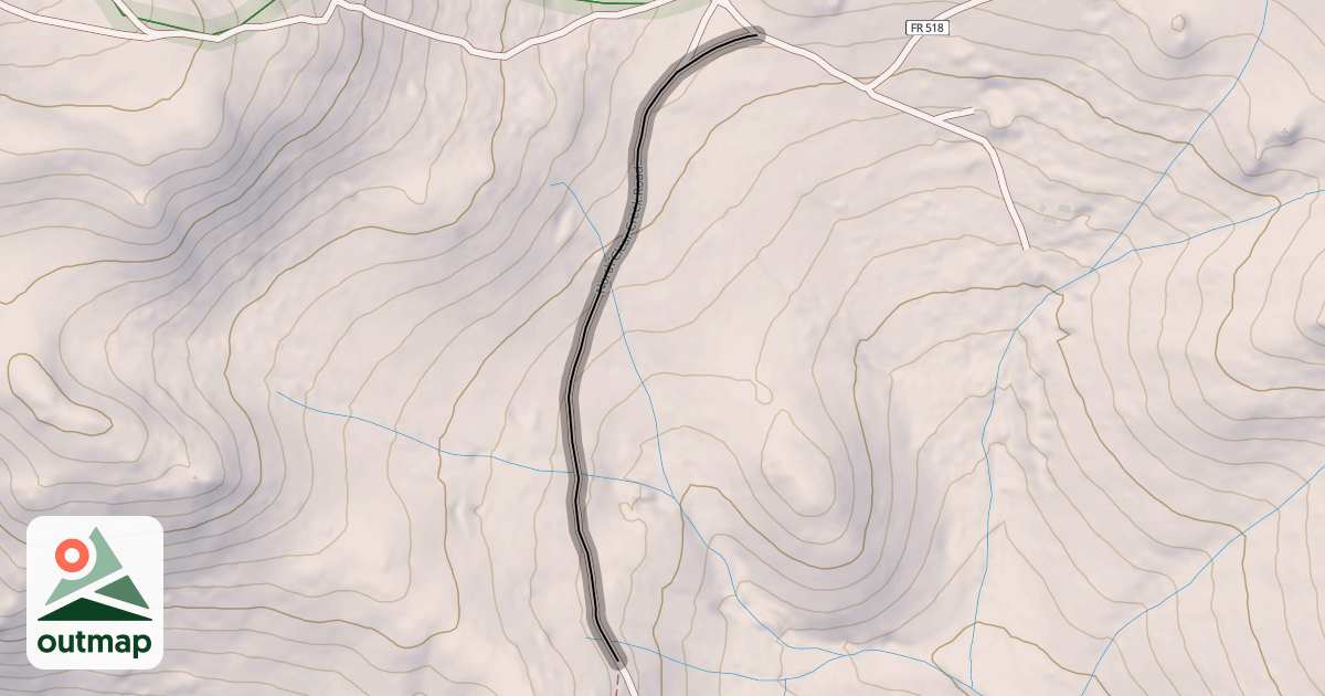 Map of North Clear Creek Road