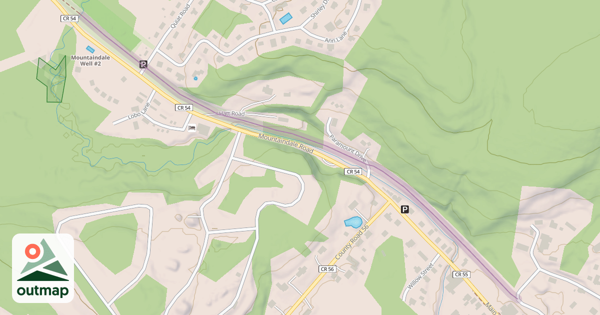 Map of Mountaindale O&W Rail Trail