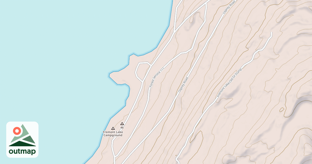 Map of FREMONT LAKE CAMPGROUND