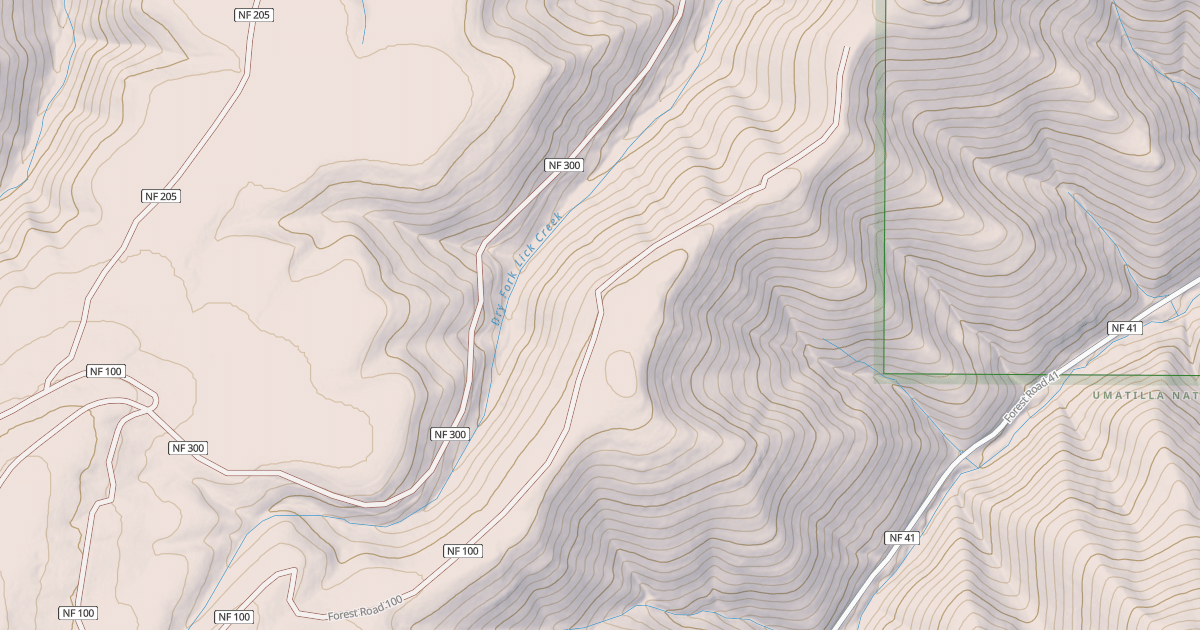 Map preview of MUD SPRING RIDGE