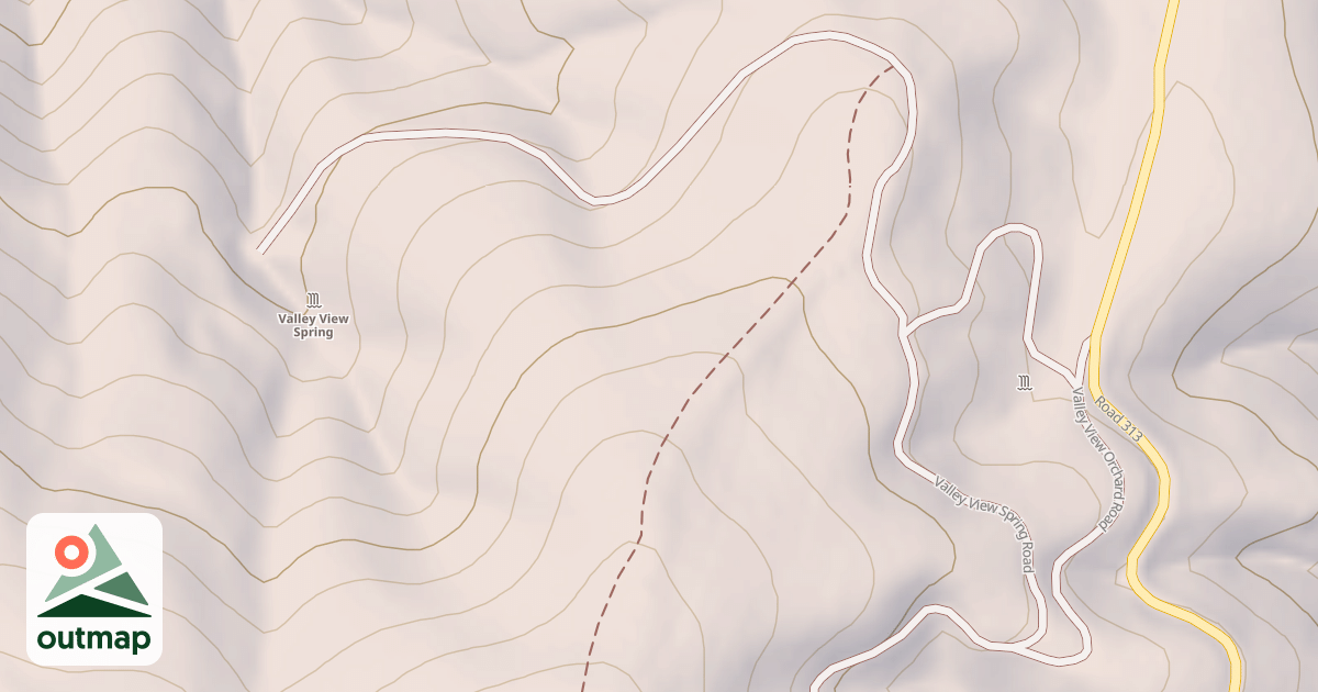 Map of VALLEY VIEW SPRING