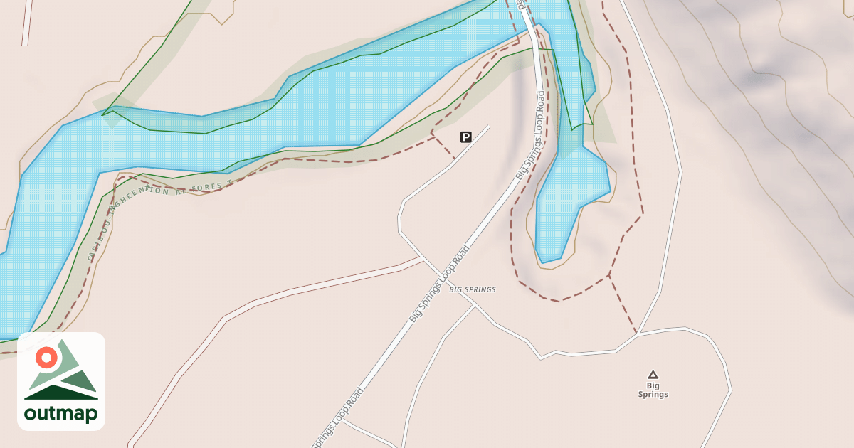 Map of BIG SPRINGS OVERFLOW