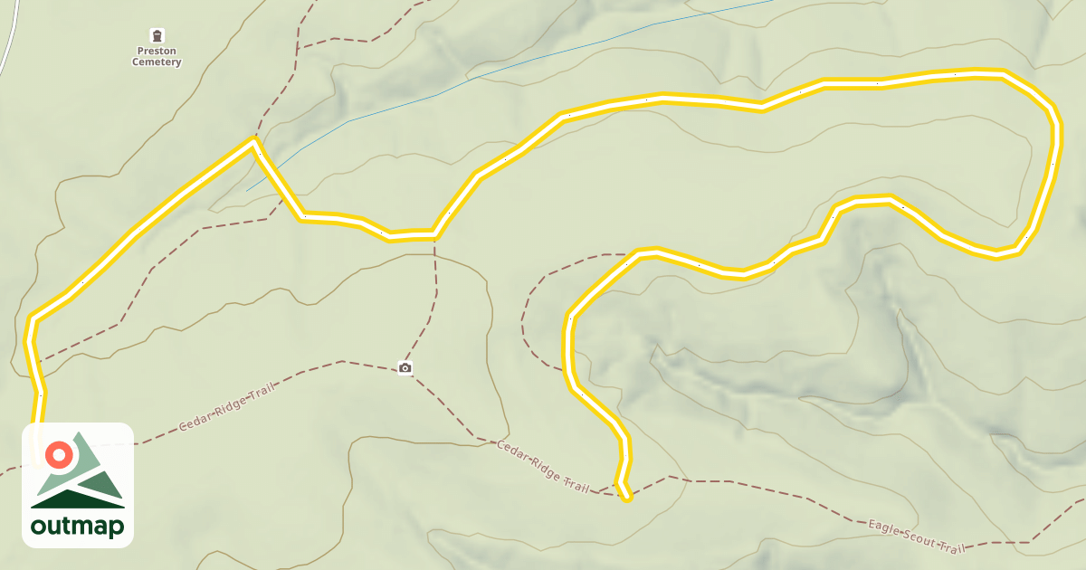 Map of Cedar Ridge Trail