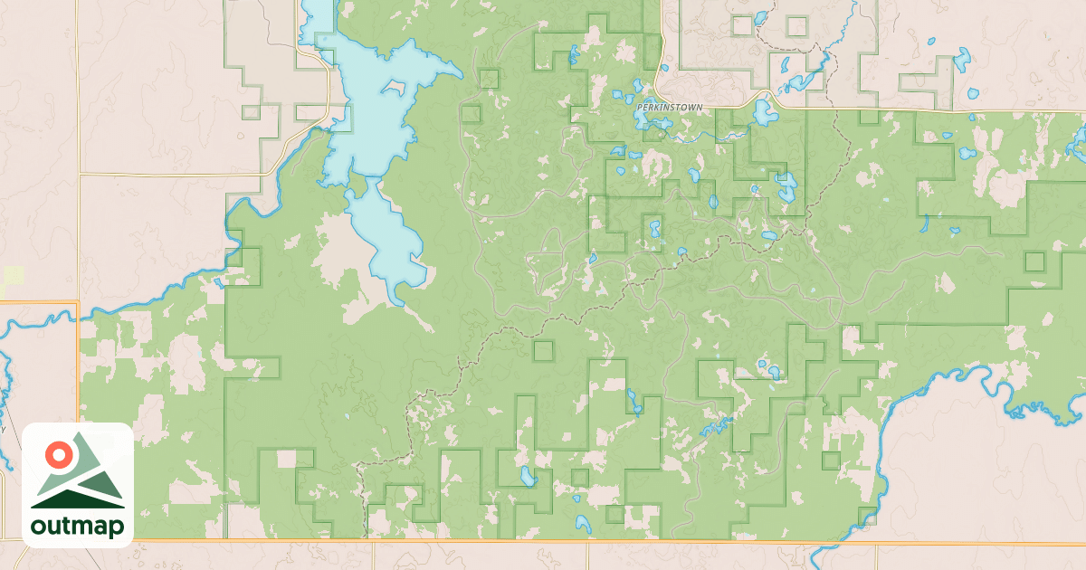 Map of USFS Motor Vehicle Use Map Trails 12955