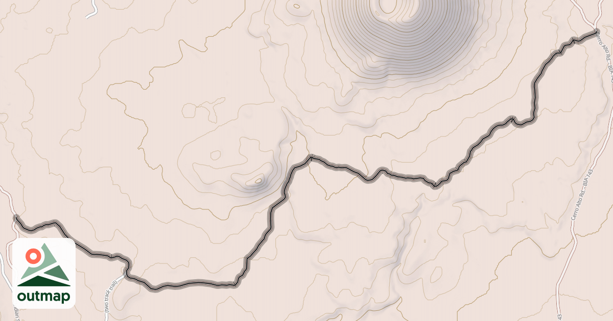 Map of Indian Service Rd. - BIA 4033