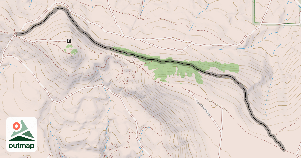 Map of Northwoods Trail