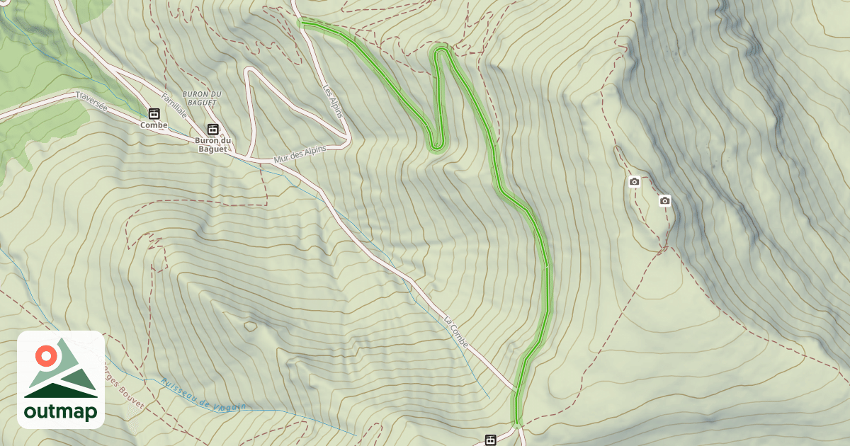 Map of Pas des Alpins